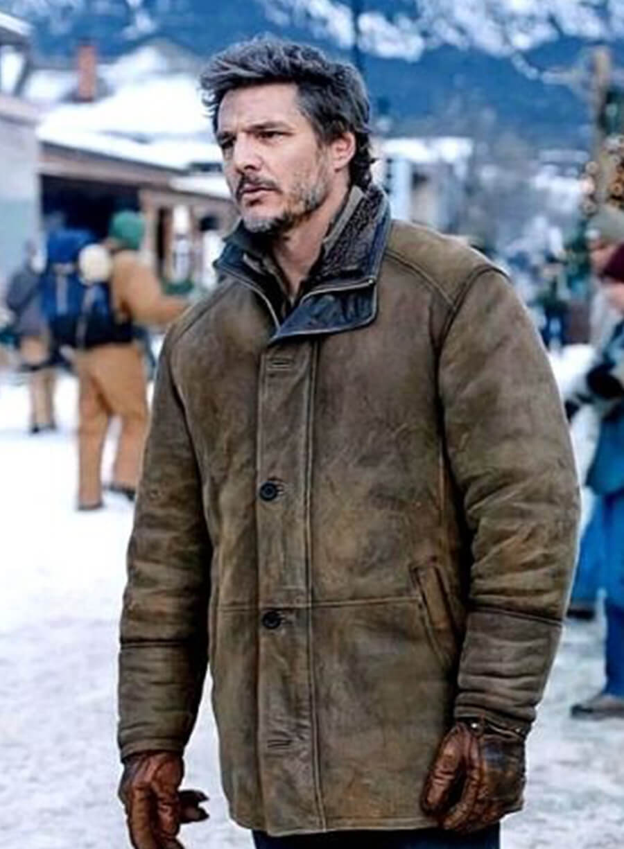 Harpoon Joel Miller Inspired Brown Genuine Leather Leather Jacket - The Last of Us Style