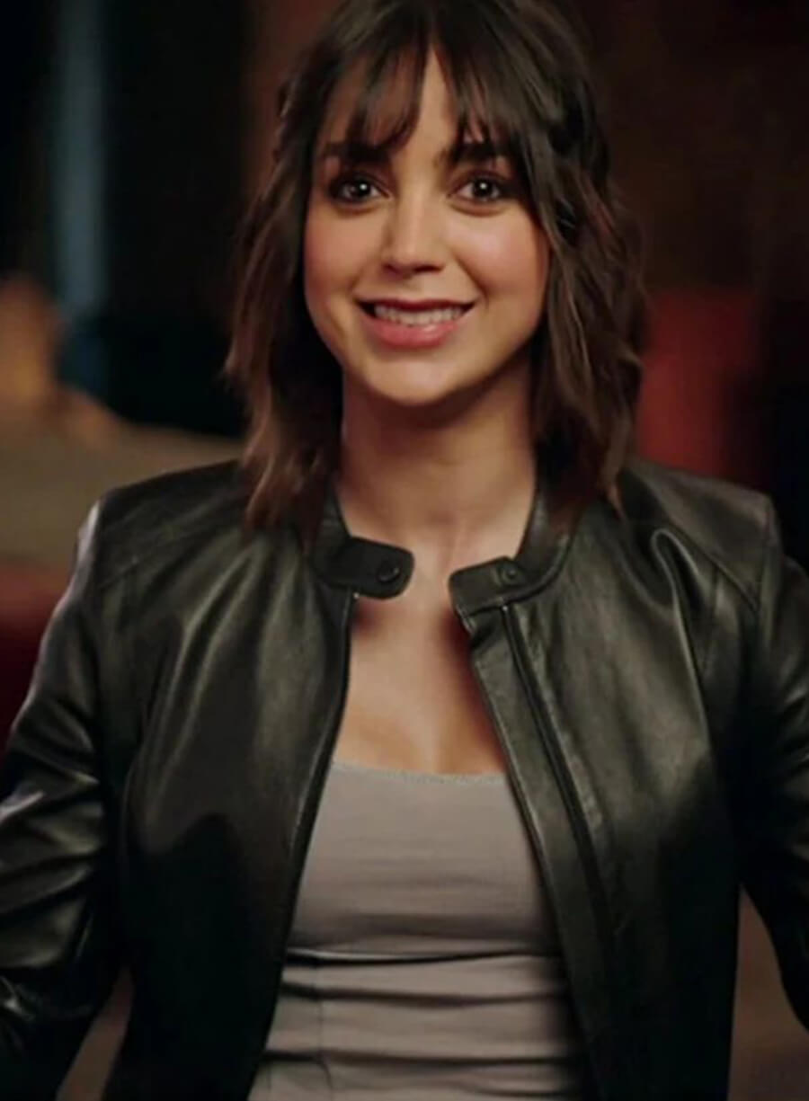 Harpoon Joey Inspired Black Real Leather Leather Jacket - Abigail 2024 Style