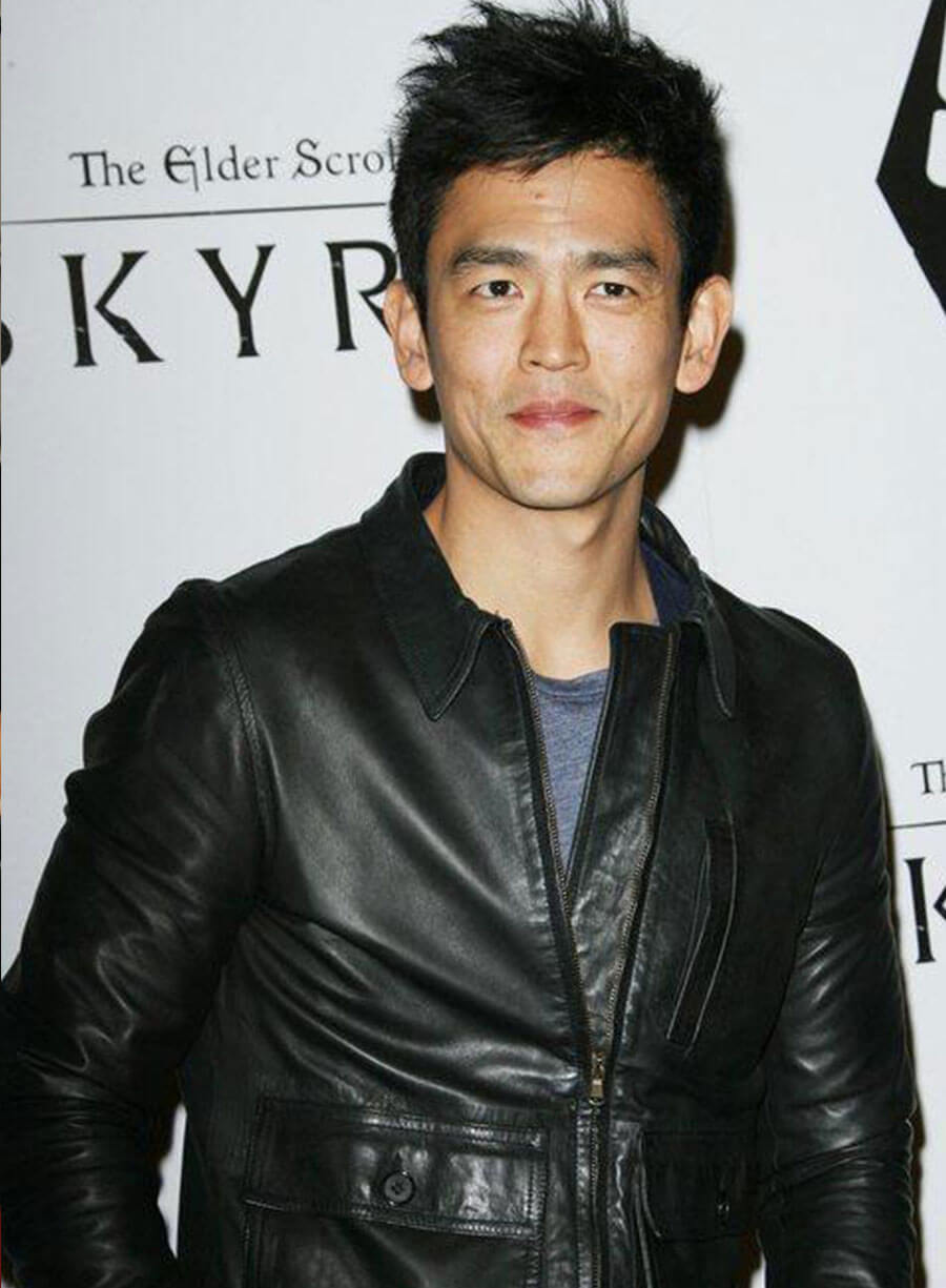 Harpoon John Cho Inspired Black Real Leather Leather Jacket