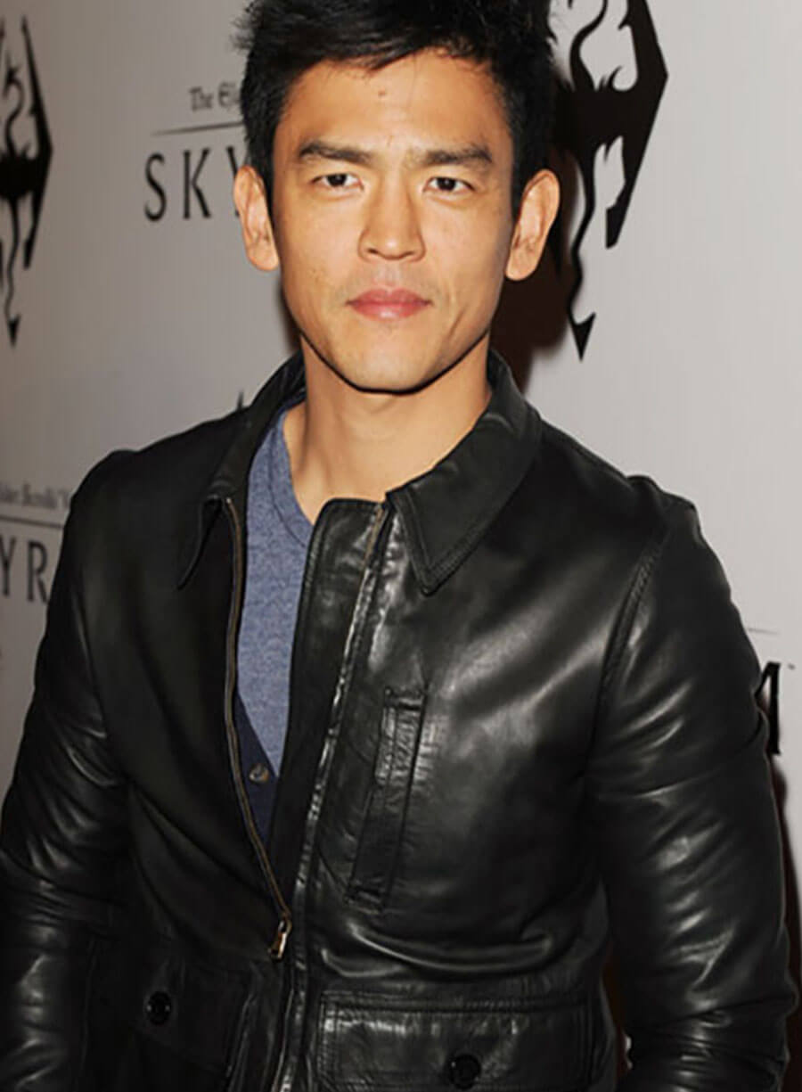 Harpoon John Cho Inspired Black Real Leather Leather Jacket