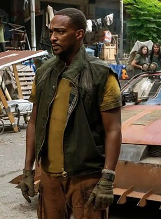 Harpoon John Doe Inspired Olive Green Leather Jacket - Twisted Metal S02 Style