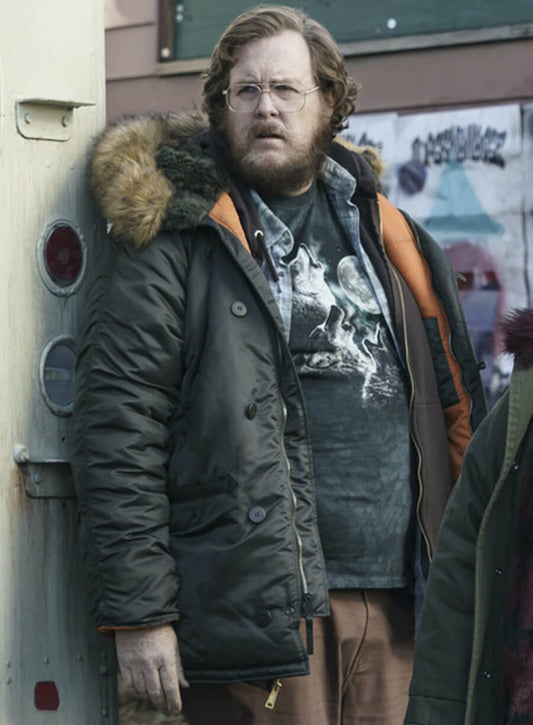 Harpoon John Economos Inspired Green Hooded Jacket - Peacemaker Style