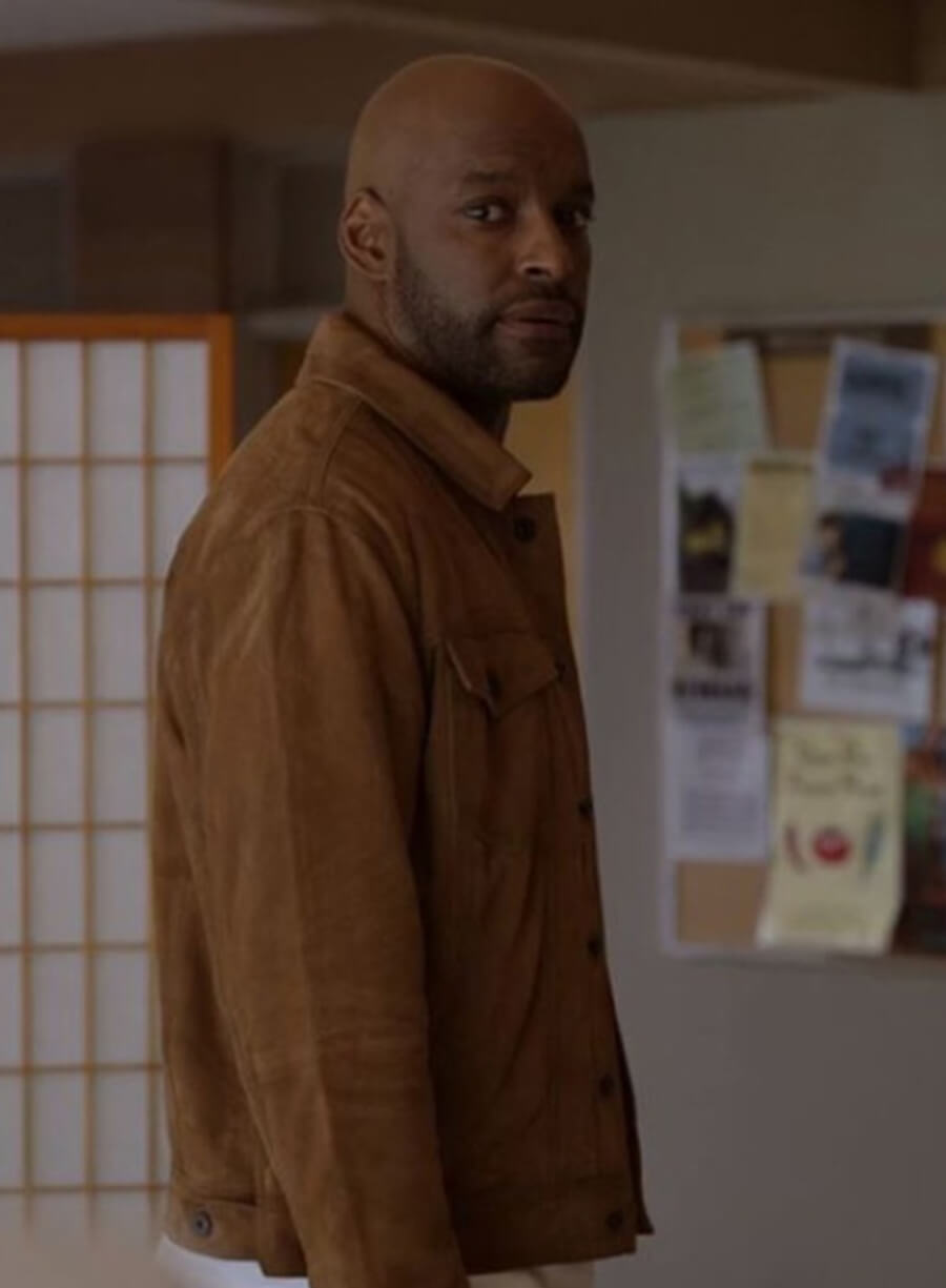 Harpoon John Middleton Inspired Brown Leather Jacket - Virgin River S05 Style