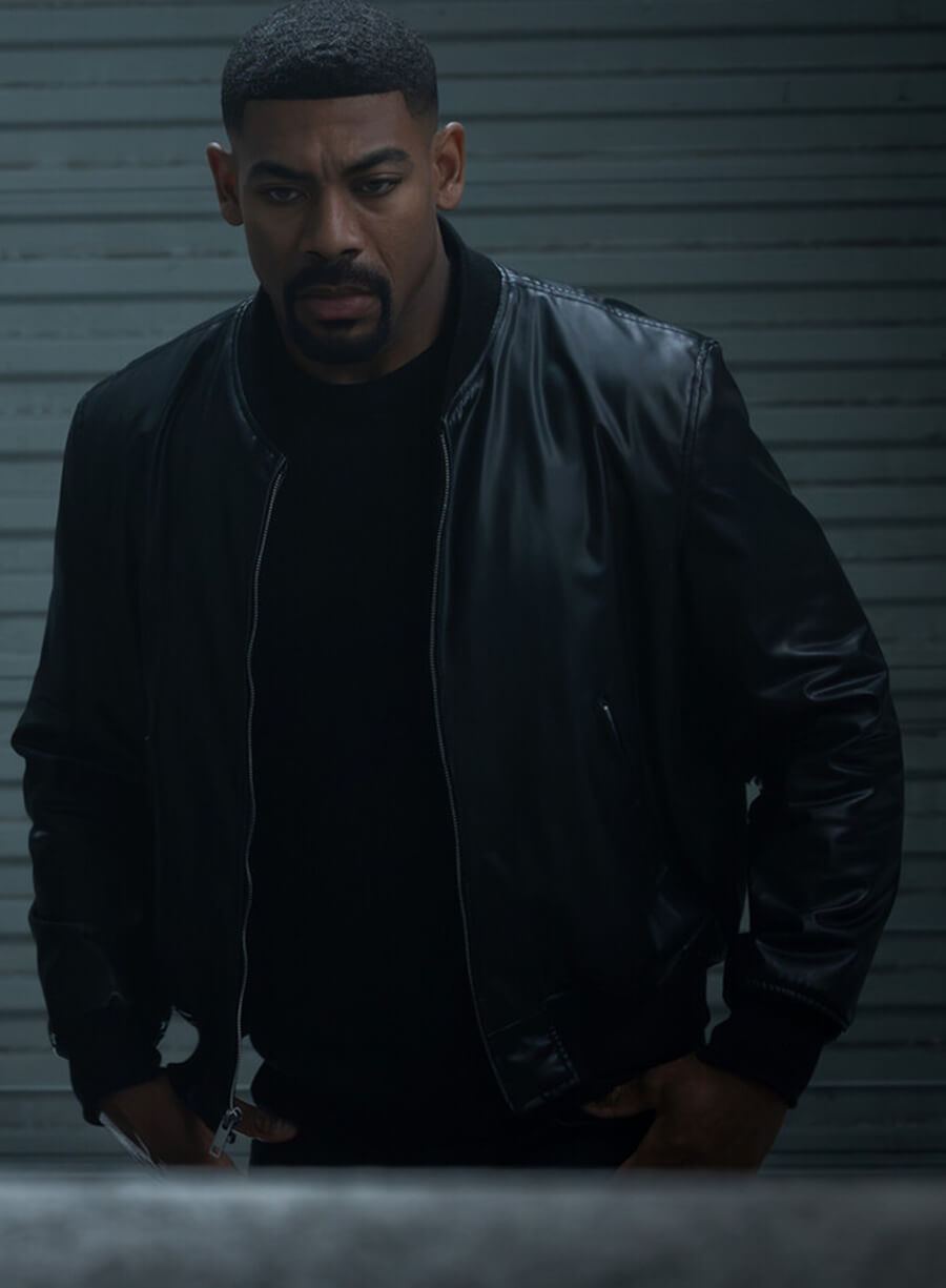 John Stewart Lanterns S01 Black Bomber Jacket