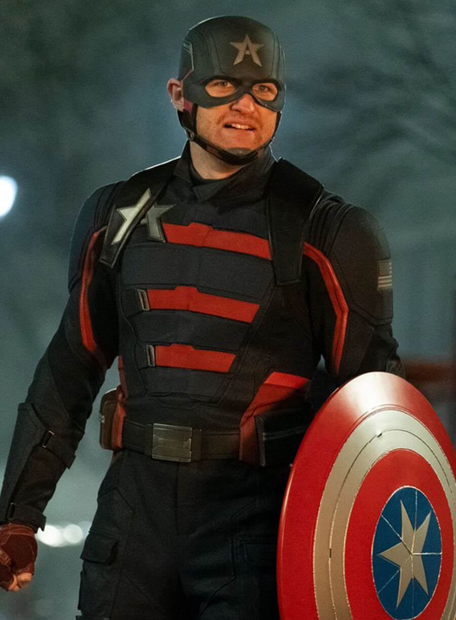 Harpoon John Walker Inspired Blue & Red Costume Jacket - The Falcon and the Winter Soldier Style