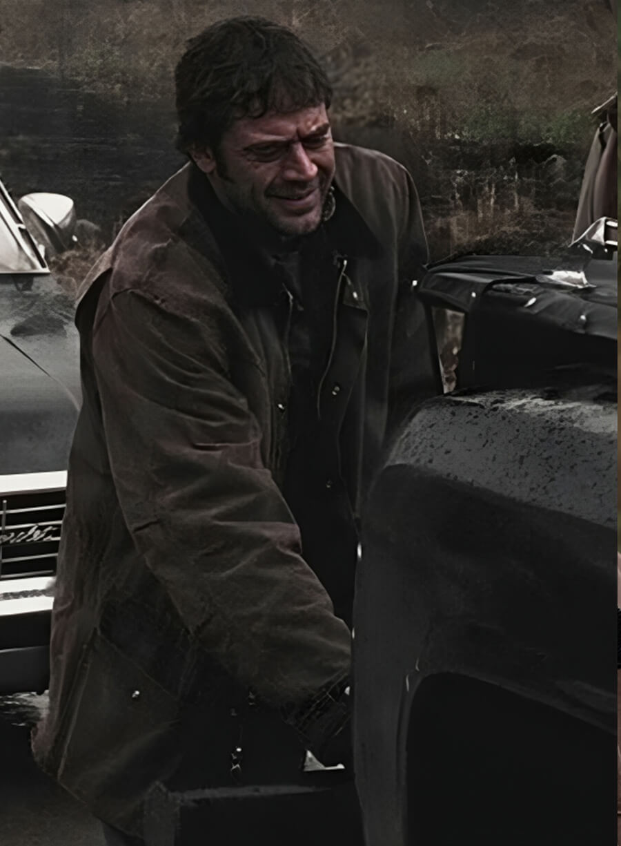 Harpoon John Winchester Inspired Brown Cotton Fabric Cotton Jacket - Supernatural Tv Series Style