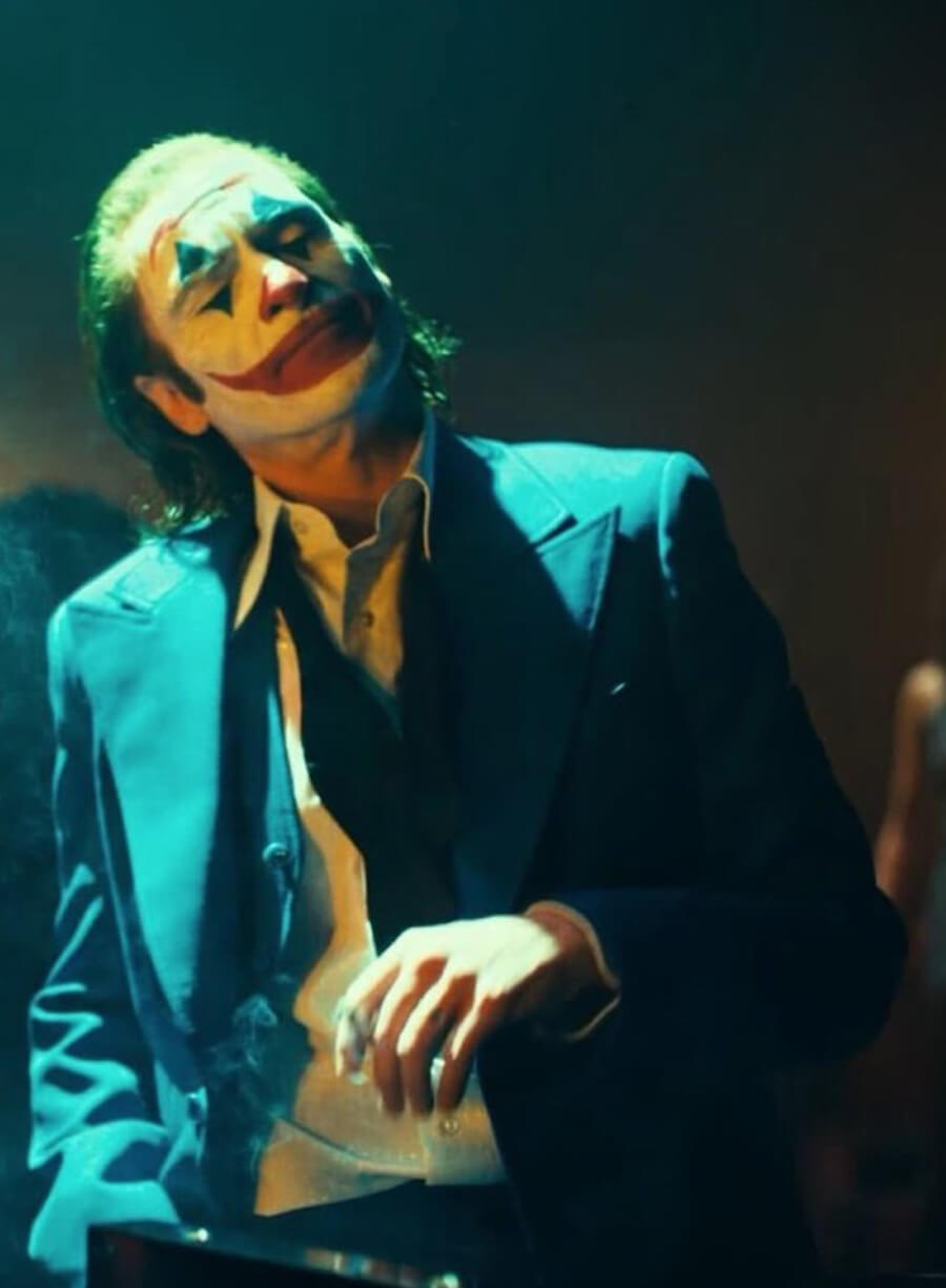 Harpoon Arthur Fleck Inspired Blue Suiting Fabric Leather Jacket - Joker: Folie � Deux Style