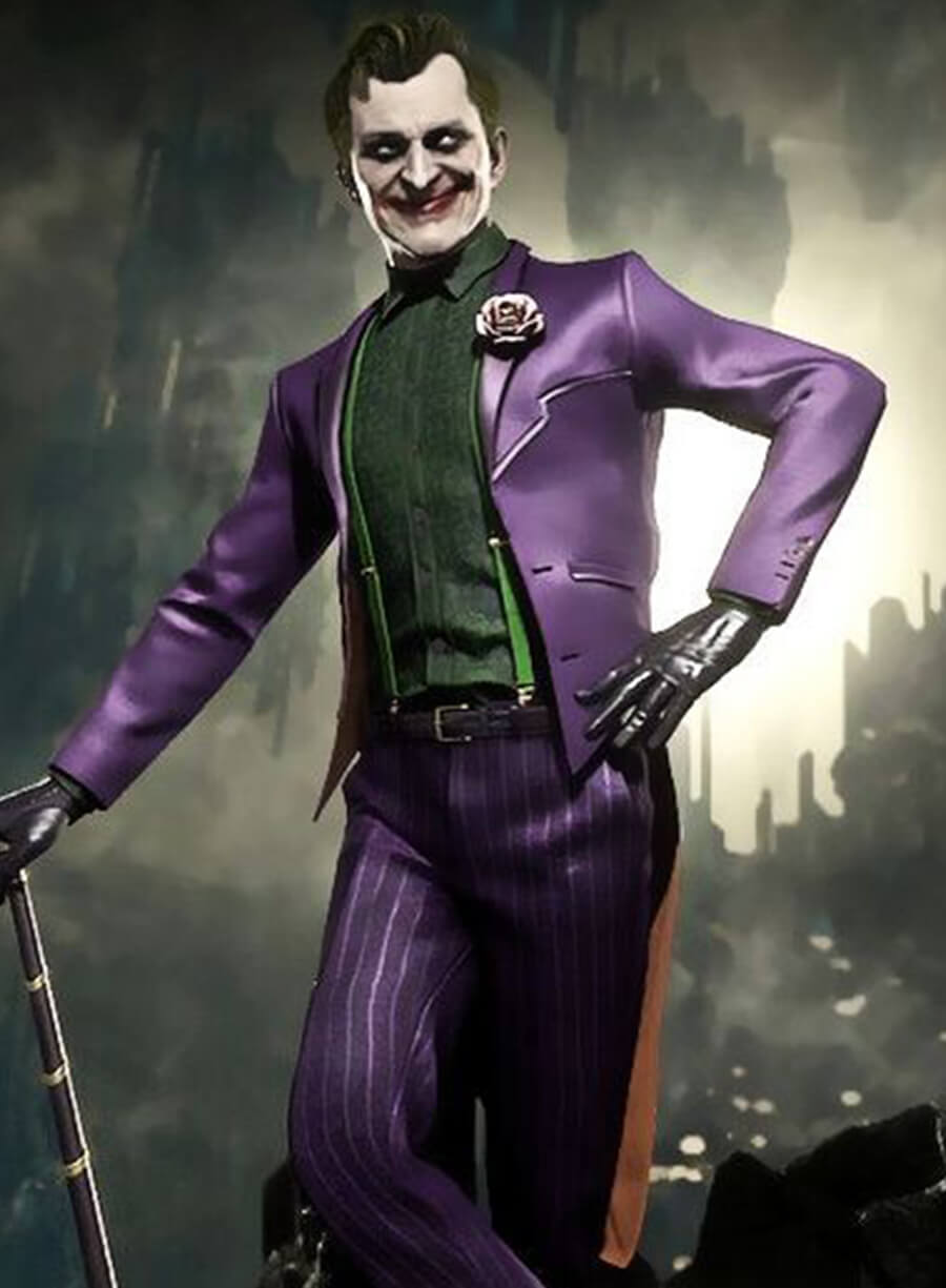 Harpoon Joker Inspired Purple Coat - Mortal Kombat 11 Style