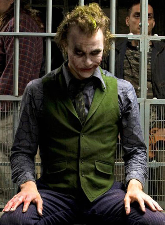 Harpoon Joker Inspired Green Cotton Fabric Cotton Jacket - The Dark Knight Style