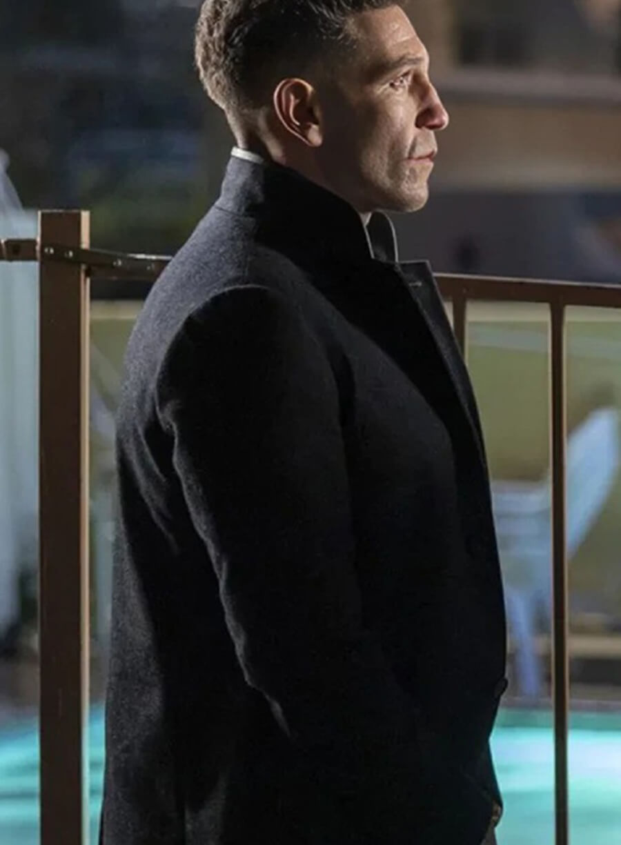 Harpoon Jon Bernthal Inspired Black Wool Fabric Wool Jacket - The Accountant 2 Style