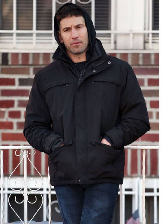 Harpoon Frank Castle Inspired Black Leather Jacket - The Punisher Tv Series Style