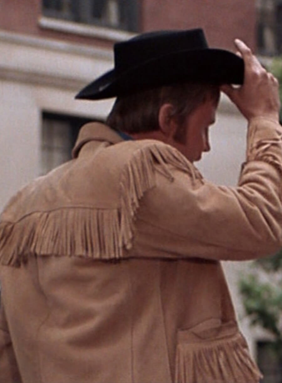 Harpoon Joe Buck Inspired Brown Suede Leather Leather Jacket - Midnight Cowboy Style