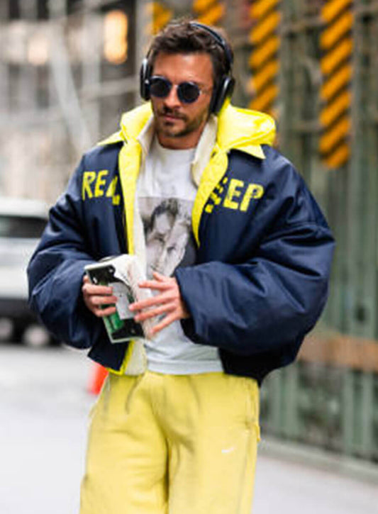 Harpoon Jonathan Bailey Inspired Blue Hooded Jacket