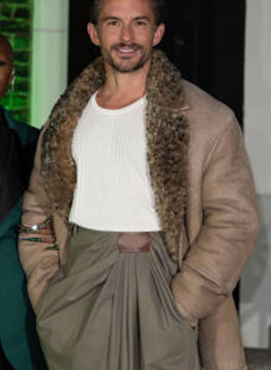 Harpoon Jonathan Bailey Shearling Inspired Brown Coat
