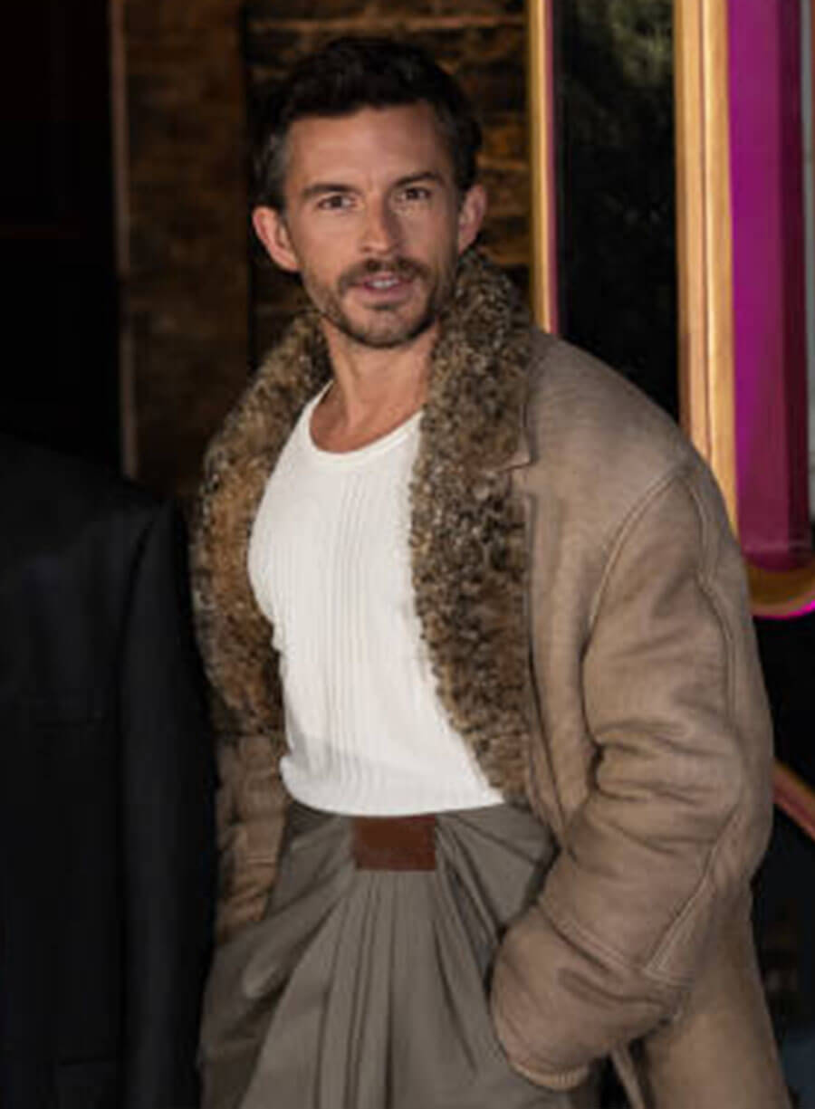 Harpoon Jonathan Bailey Shearling Inspired Brown Coat