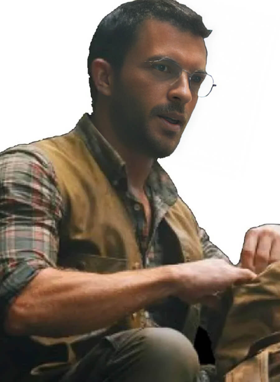 Harpoon Dr Henry Loomis Inspired Leather Jacket - Jurassic World Style