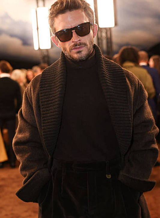 Harpoon Jonathan Bailey Inspired Brown Coat - London Fashion Week 2025 Style