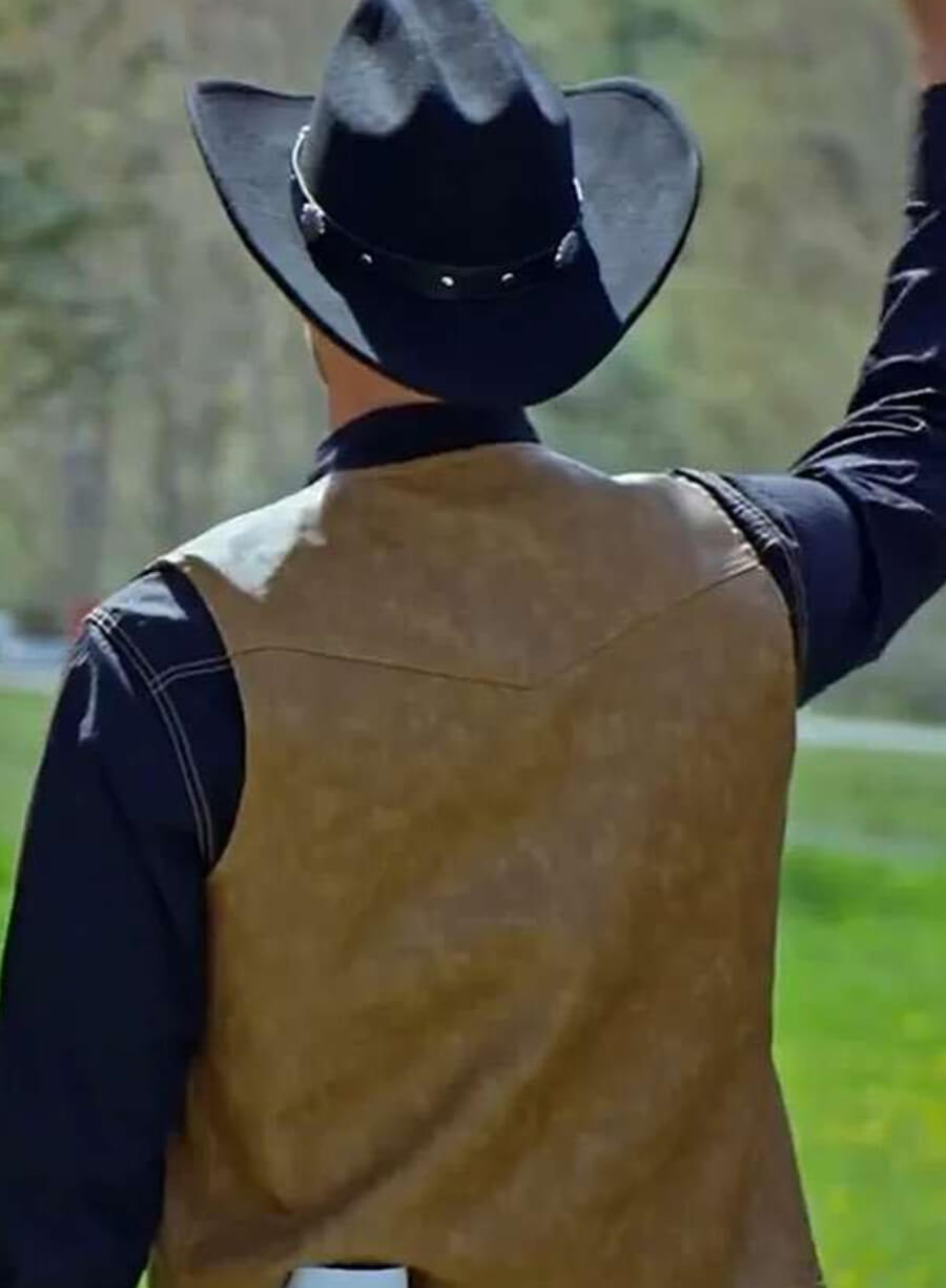 Harpoon Jonathan Bennett Inspired Brown Leather Jacket - Finding Mr. Christmas Style