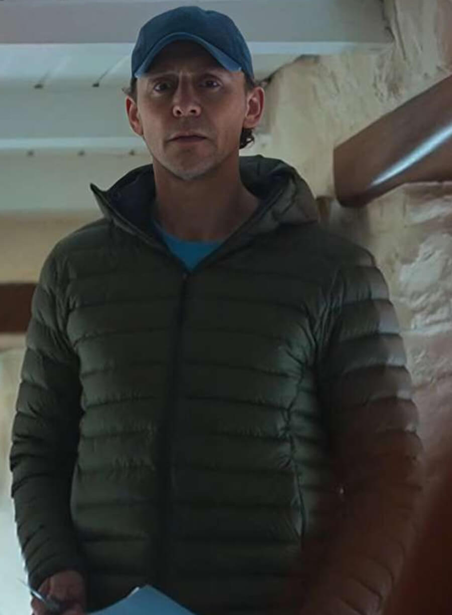 Harpoon Jonathan Pine Inspired Green Hooded Jacket - The Night Manager Style