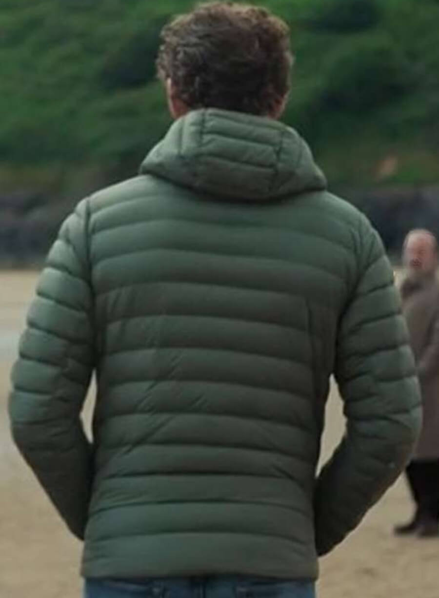 Harpoon Jonathan Pine Inspired Green Hooded Jacket - The Night Manager Style
