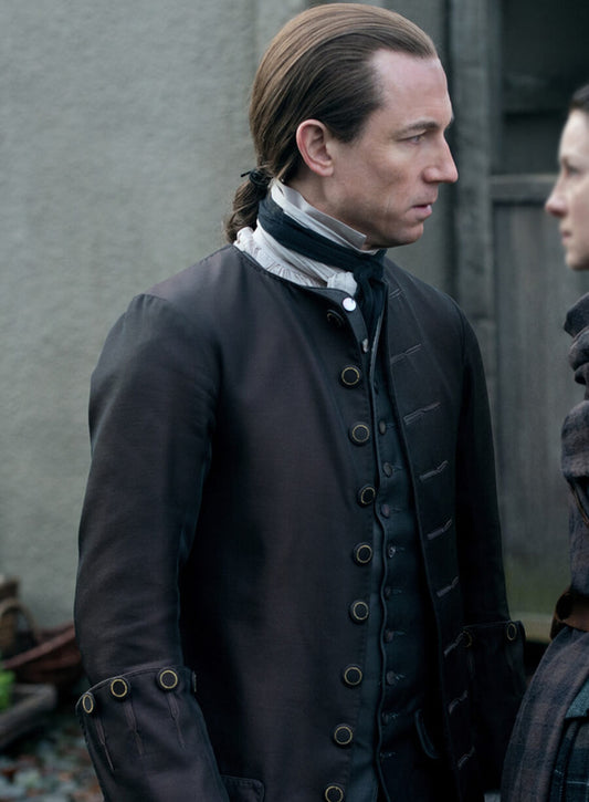 Harpoon Jonathan Randall Inspired Black Coat - Outlander Style