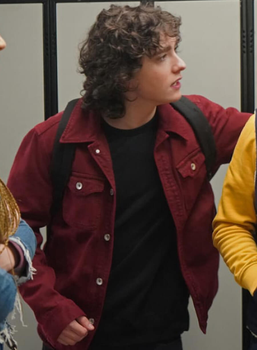 Harpoon Jordan Kent Inspired Burgundy Leather Jacket - Superman & Lois S02 Style