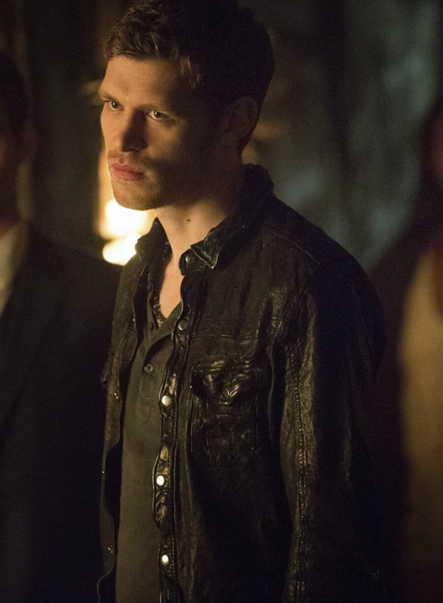 Harpoon Niklaus Mikaelson Inspired Black Leather Jacket - The Originals Style
