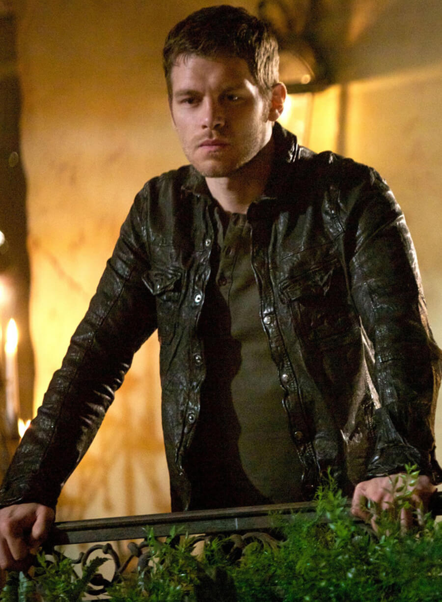 Harpoon Niklaus Mikaelson Inspired Black Leather Jacket - The Originals Style