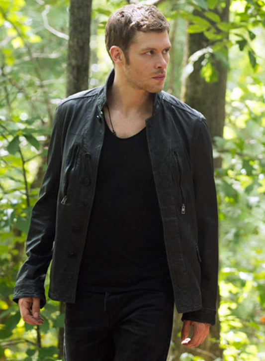 Harpoon Niklaus Mikaelson Inspired Black Leather Jacket - The Originals S02 Style