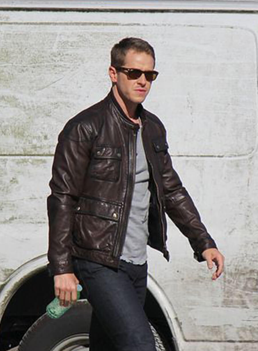 Harpoon Josh Dallas Inspired Brown Real Leather Leather Jacket