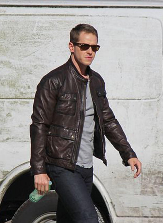 Harpoon Josh Dallas Inspired Brown Real Leather Leather Jacket