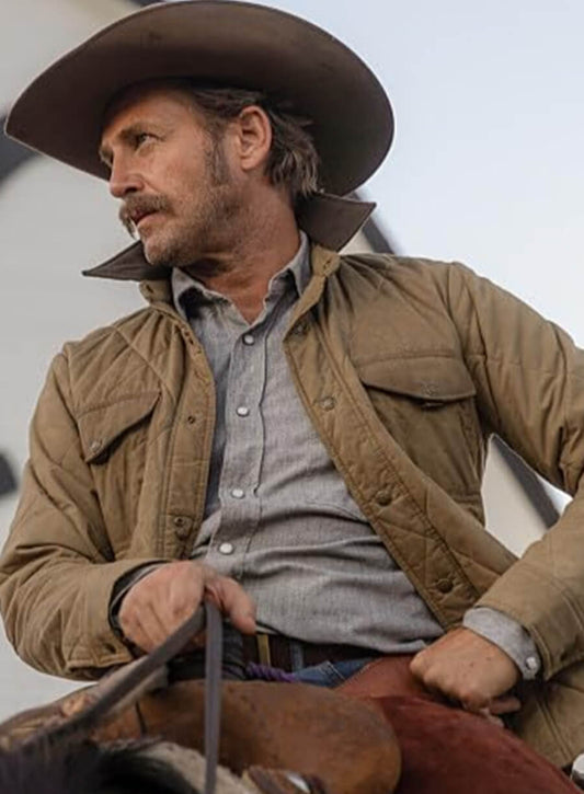 Harpoon John Dutton Inspired Brown Leather Jacket - Yellowstone S05 Style