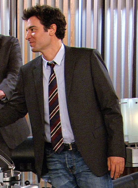 Harpoon Ted Mosby Inspired Black Leather Jacket - How I met Your Mother Style