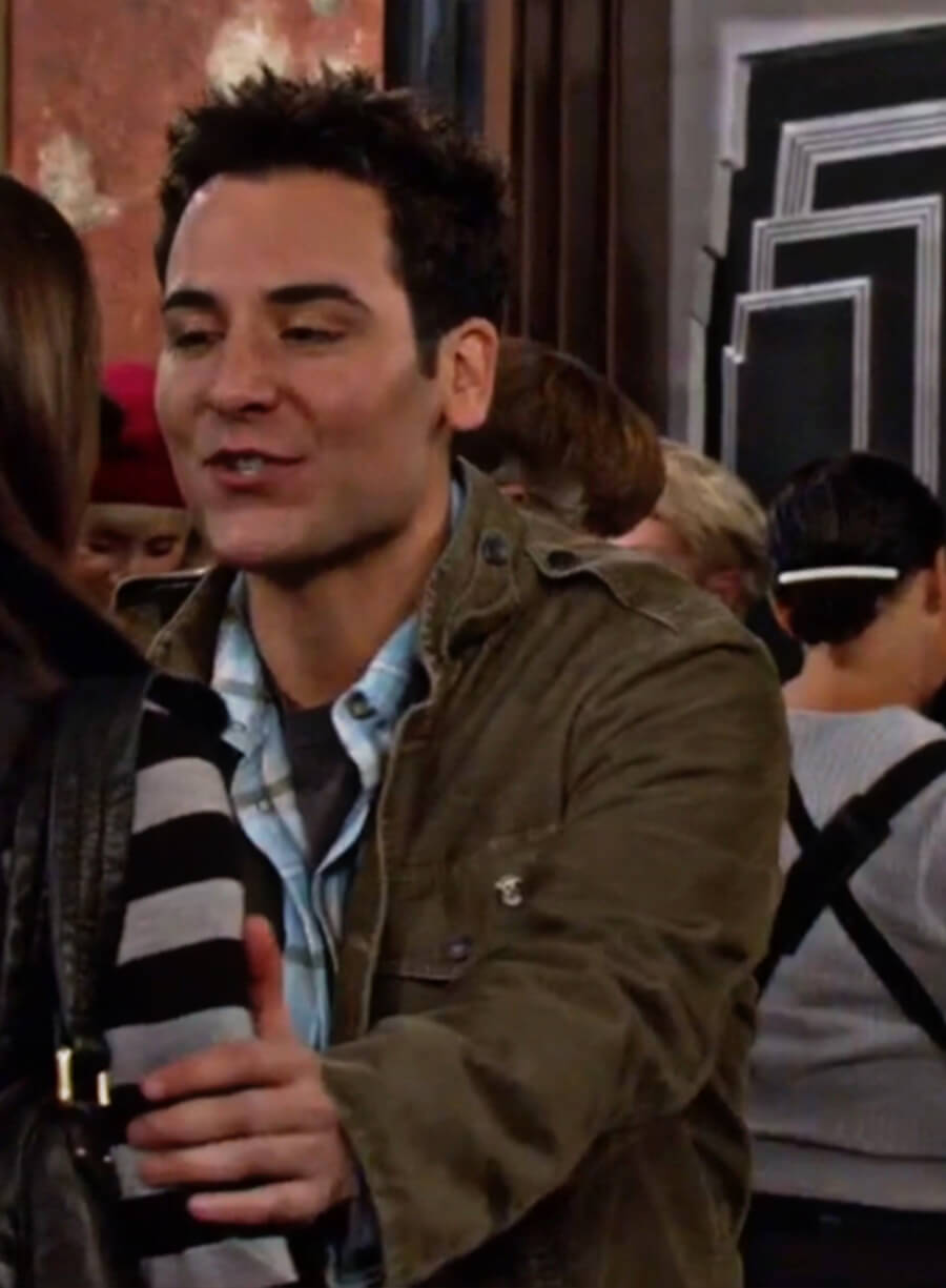 Harpoon Ted Mosby Inspired Green Leather Jacket - How I met Your Mother Style