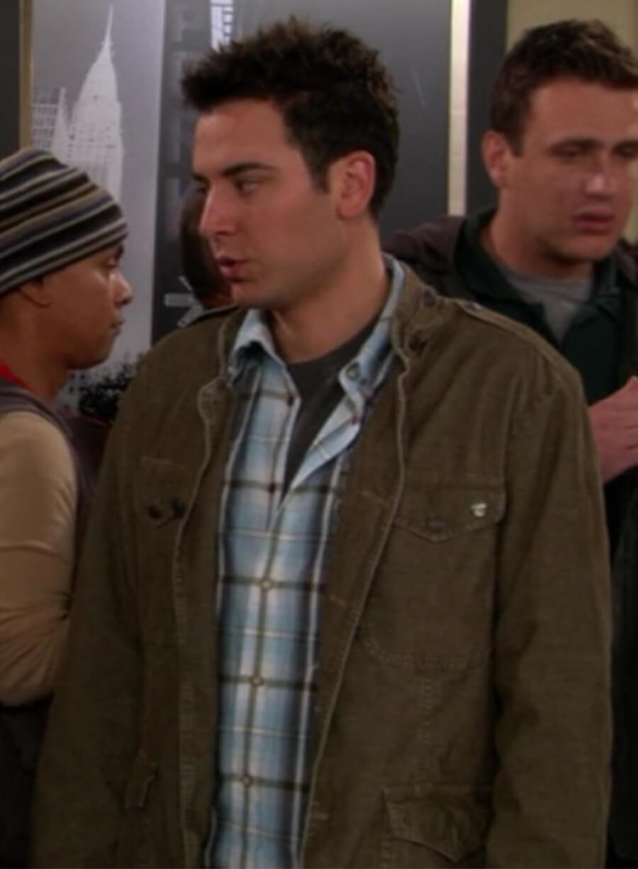 Harpoon Ted Mosby Inspired Green Leather Jacket - How I met Your Mother Style