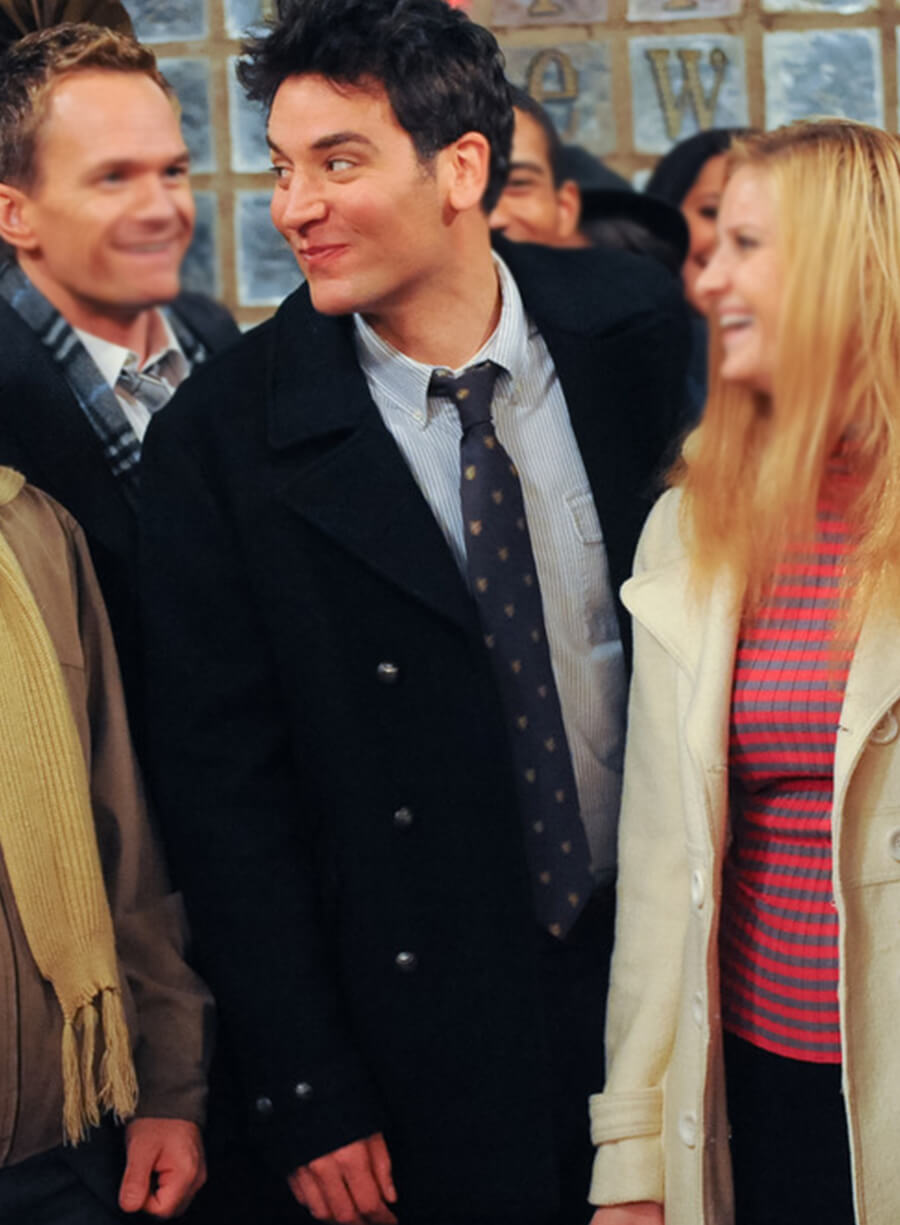Harpoon Ted Mosby Inspired Black Wool Jacket - How I met Your Mother S06 Style