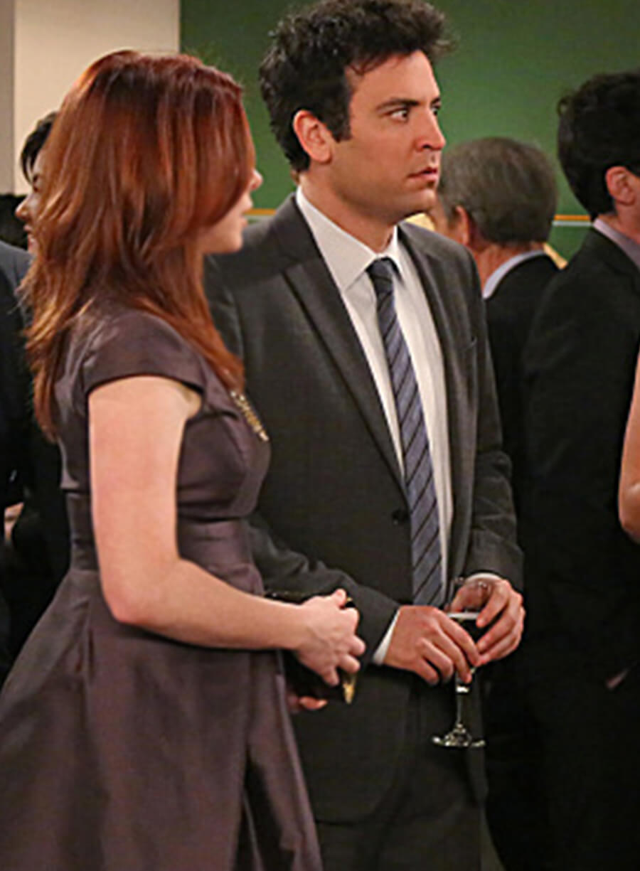 Harpoon Ted Mosby Inspired Grey Leather Jacket - How I met Your Mother S08 Style