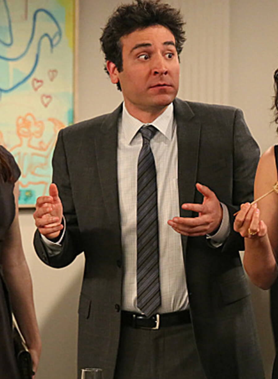 Harpoon Ted Mosby Inspired Grey Leather Jacket - How I met Your Mother S08 Style