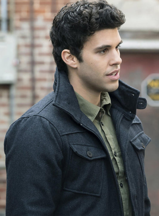 Harpoon Josh Rosza Inspired Black Wool Jacket - The Originals Style