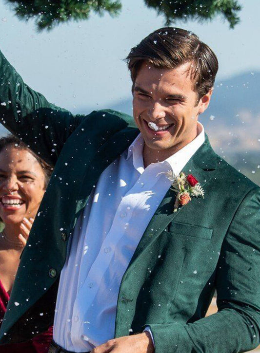 Harpoon Joseph Inspired Green Leather Jacket - A California Christmas: City Lights Style