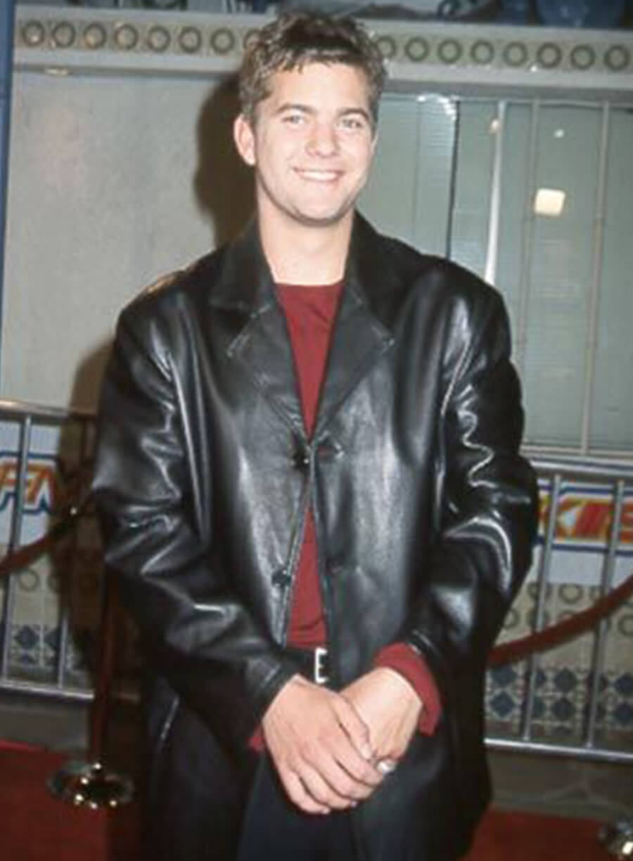 Harpoon Joshua Jackson Inspired Black Real Leather Leather Jacket