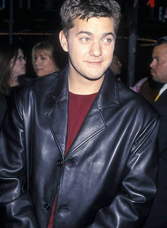 Harpoon Joshua Jackson Inspired Black Real Leather Leather Jacket
