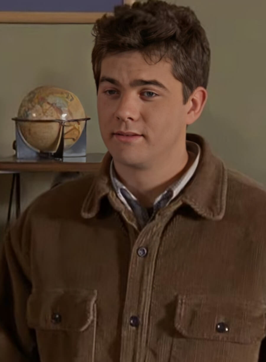 Harpoon Joshua Jackson Inspired Brown Suede Leather Leather Jacket - Dawson's Creek Style