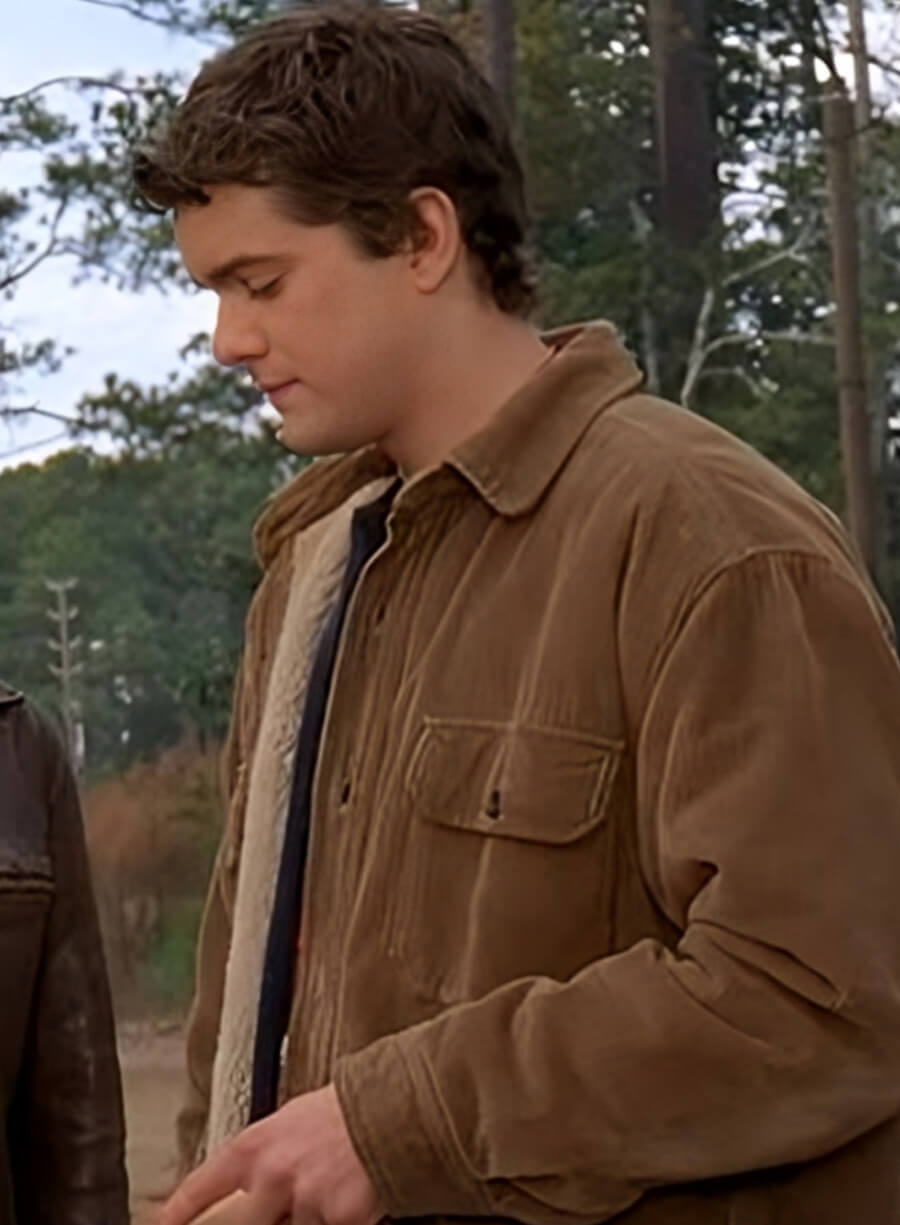 Harpoon Joshua Jackson Inspired Brown Suede Leather Leather Jacket - Dawson's Creek Style