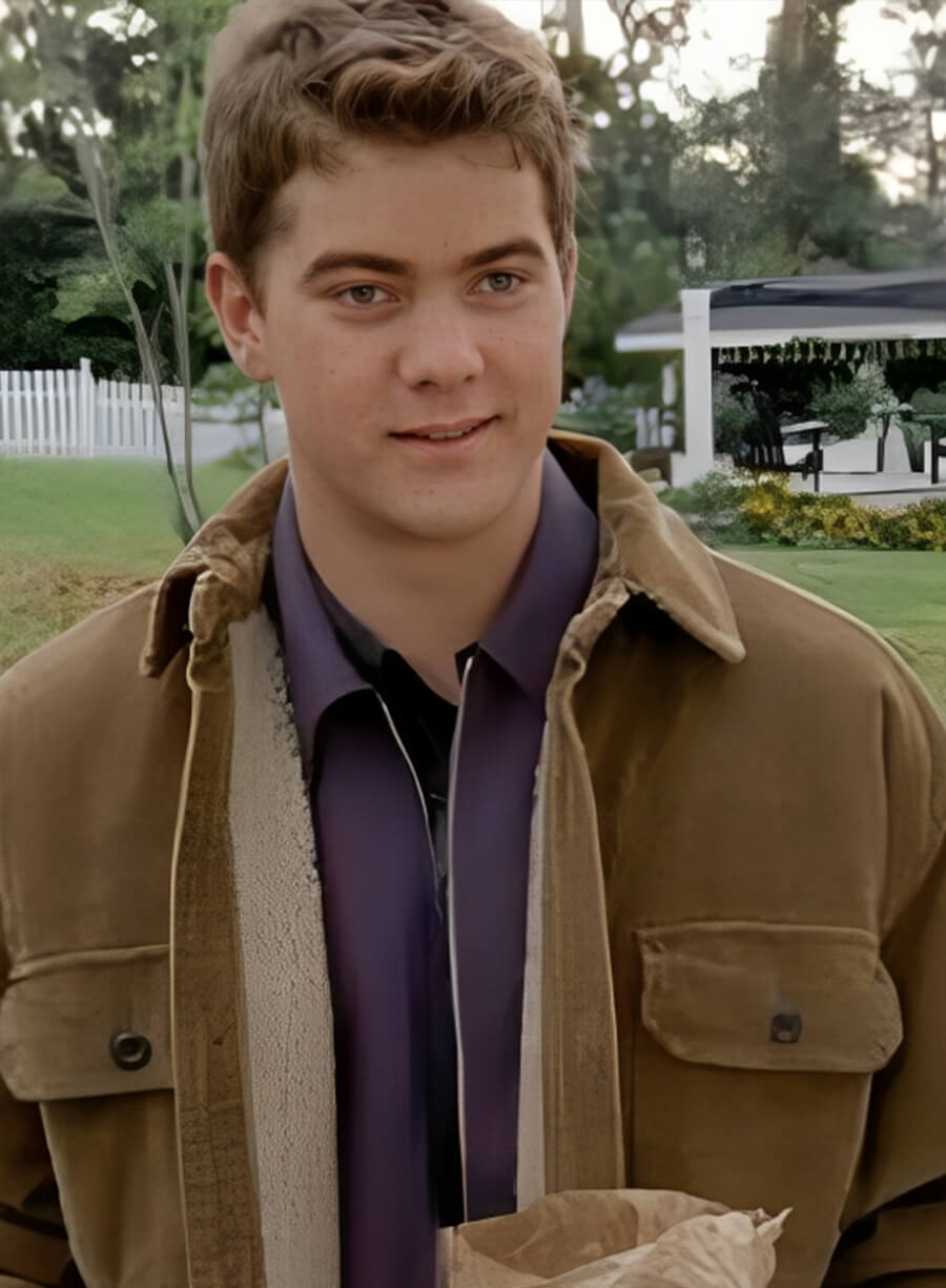 Harpoon Joshua Jackson Inspired Brown Suede Leather Leather Jacket - Dawson's Creek Style