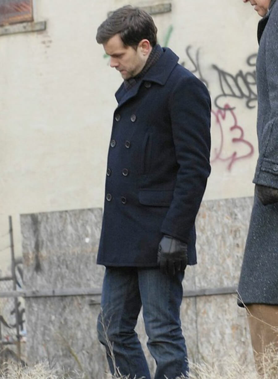 Harpoon Joshua Jackson Inspired Blue Wool Coat - Fringe Tv Series Style