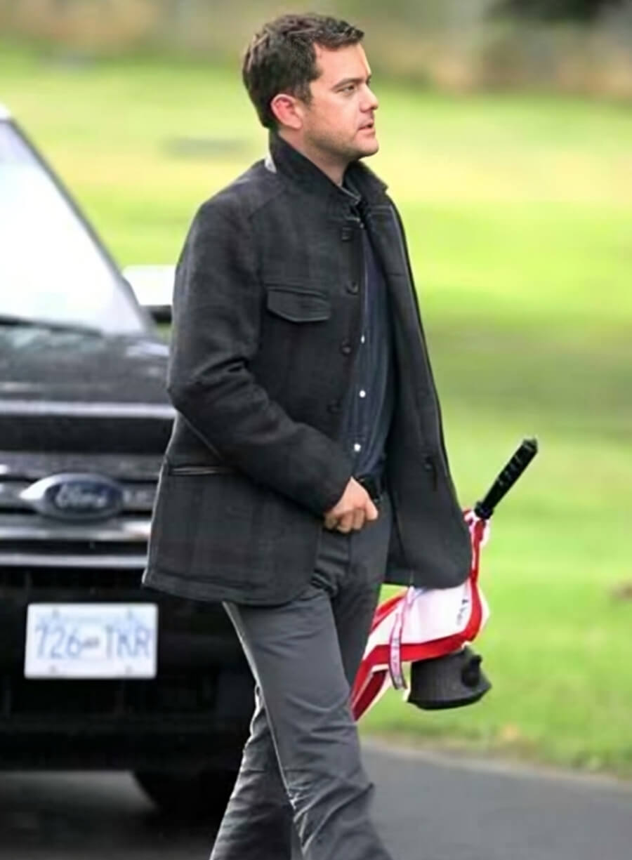 Harpoon Joshua Jackson Plaid Inspired Black Wool Jacket