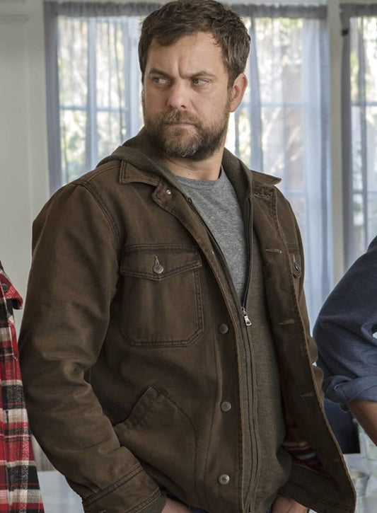 Harpoon Joshua Jackson Inspired Brown Cotton Fabric Cotton Jacket - The Affair Tv Series Style