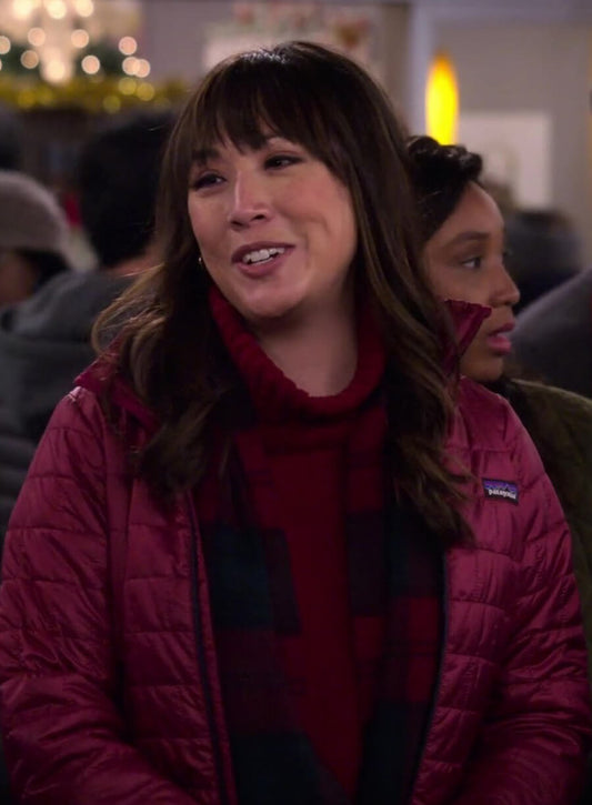 Harpoon Joy Quinn Inspired Maroon Leather Jacket - Merry Happy Whatever Style