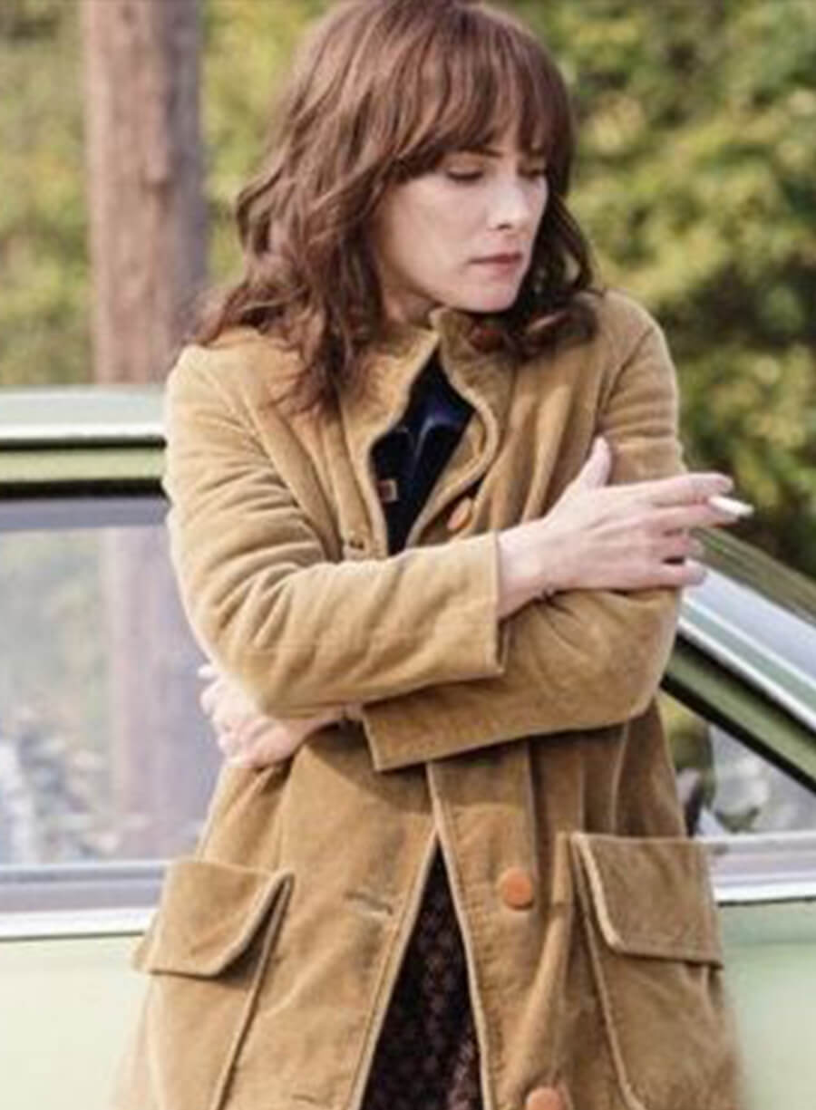 Harpoon Joyce Byers Inspired Brown Leather Jacket - Stranger Things Style